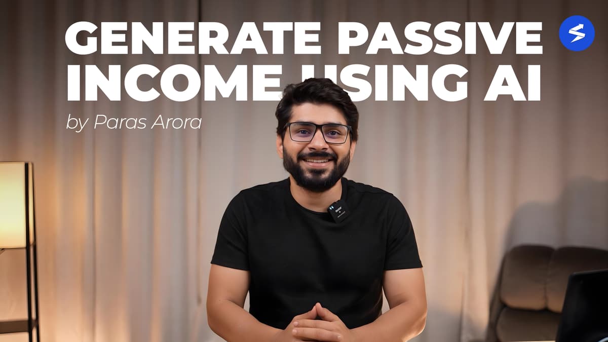 Generate Passive Income using AI